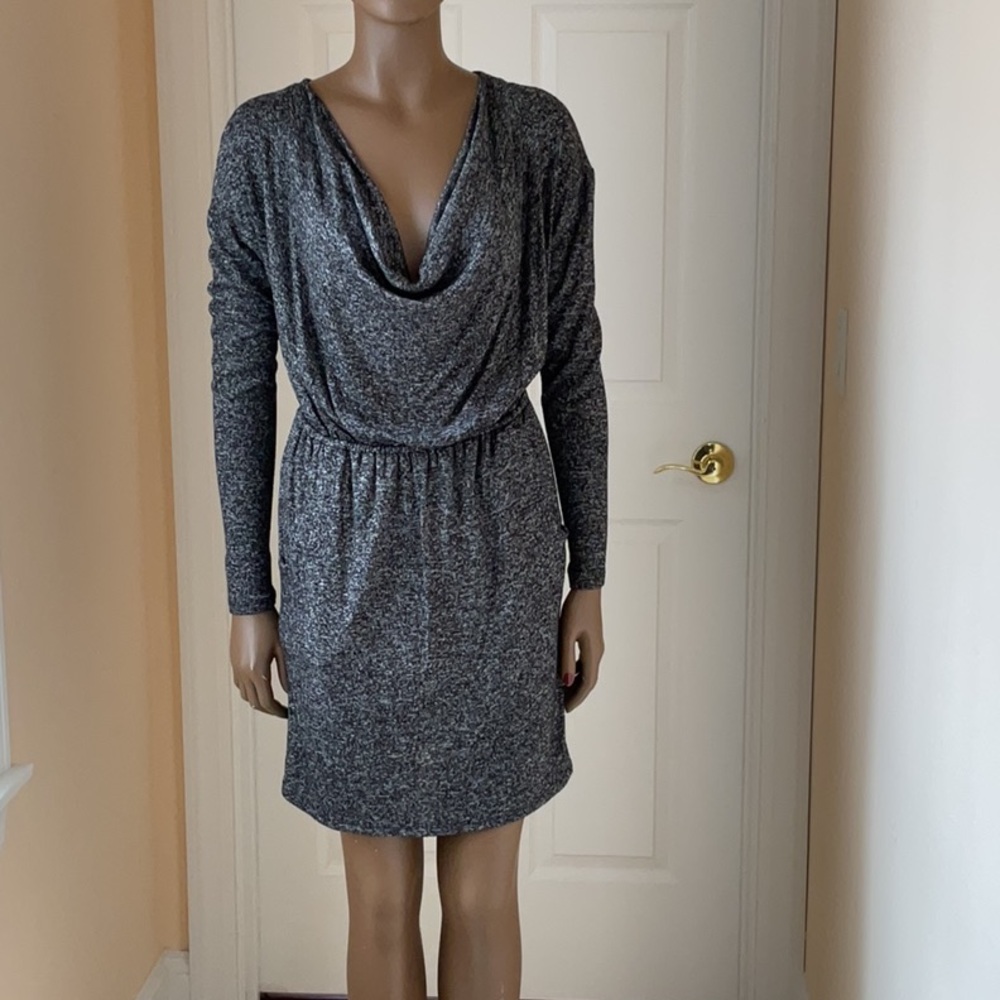Gray Long Sleeve Dress